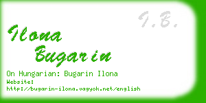 ilona bugarin business card